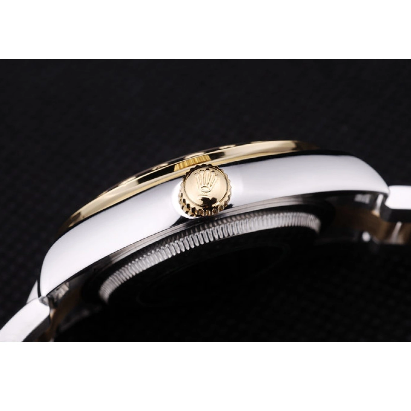 Aaa replica Dial Black Rolex Datejust Diamond Bezel 7463 0823